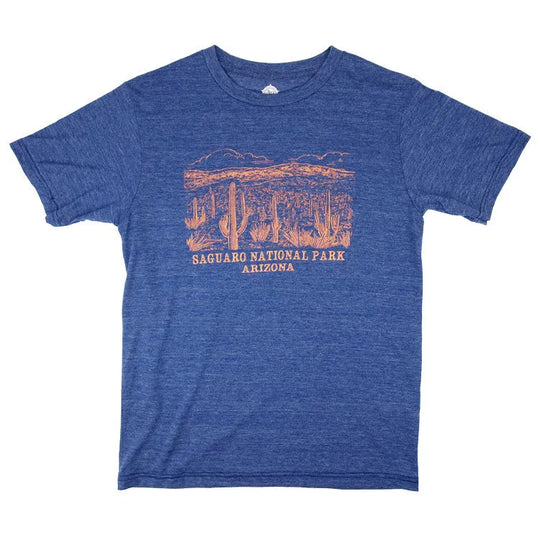 Saguaro National Park T-Shirt - Backcountry lay flat front view