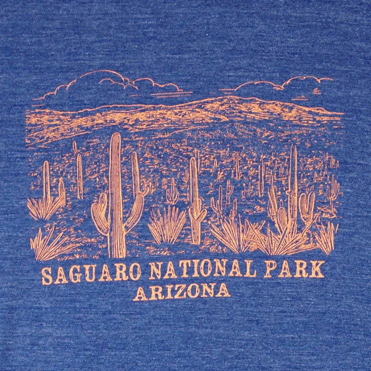 Saguaro National Park T-Shirt - Backcountry graphic logo detail