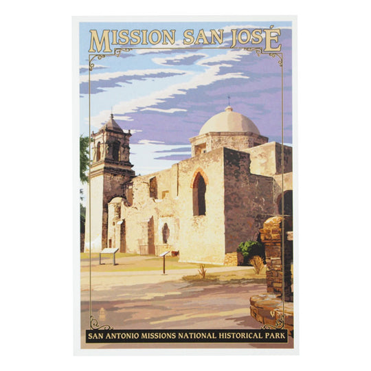 San Antonio Missions National Hist. Park Postcard - San Jose