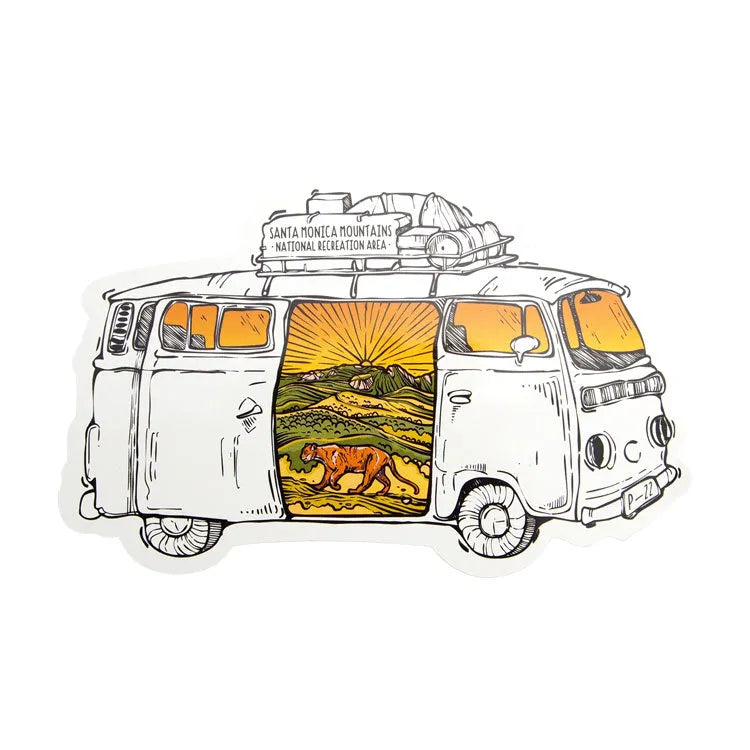 Santa Monica Mountains National Rec. Area Sticker - Van Tour
