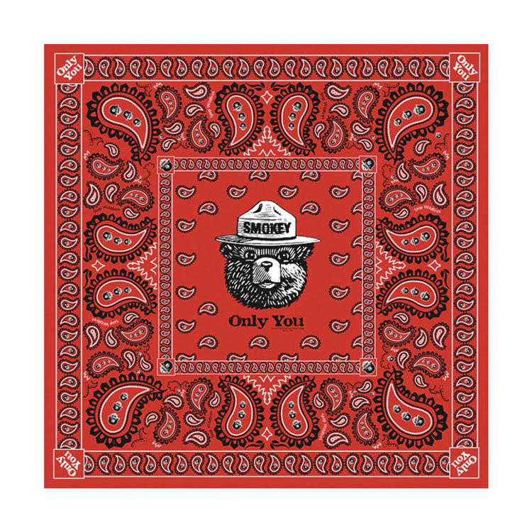 Vintage Smokey The Bear Cotton Bandana on sale