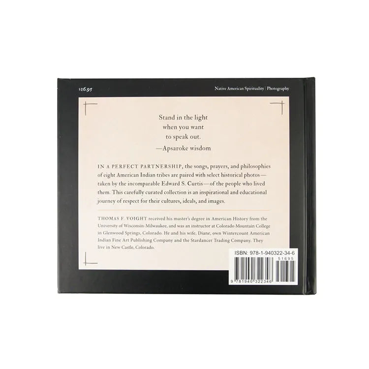 Stand in the Light: Native Voices Illuminated by Edward S. Curtis back cover