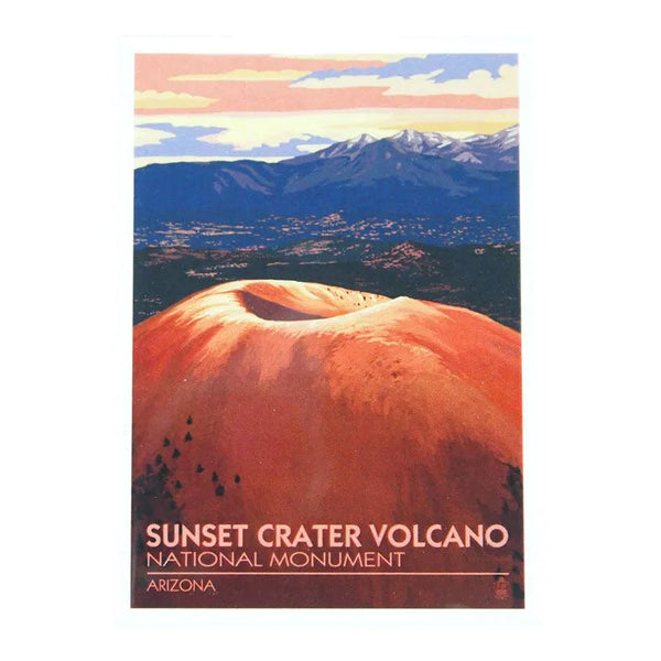 Sunset Crater Volcano NM Illustration Magnet | WNP