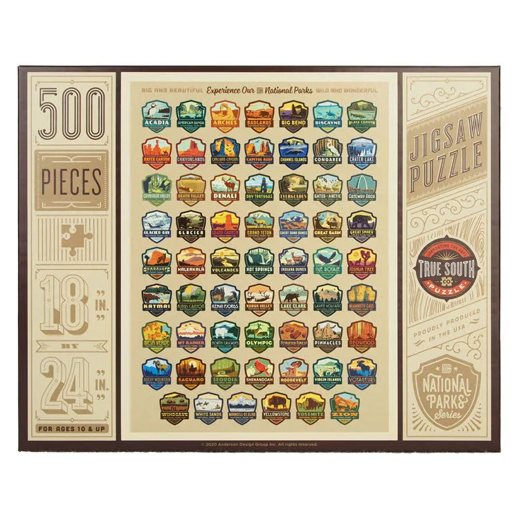 True South National Park Puzzle - Emblems