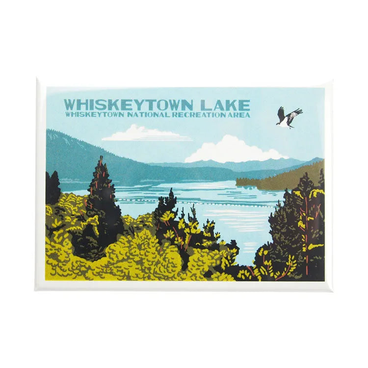 Whiskeytown National Rec. Area Magnet - Lake Illustration