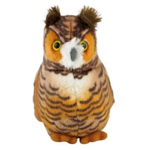 Great Horned Owl Mini Plush Toy w/ Sound