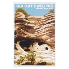 Gila Cliff Dwellings National Monument Postcard - Illustration