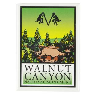 Walnut Canyon National Monument Magnet - Logo