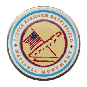 Little Bighorn Battlefield Pin - Round Logo