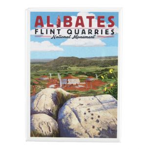 Alibates Flint Quarries National Monument Magnet - Illustration