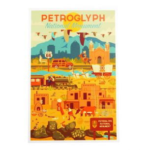 Petroglyph National Monument Postcard - Geometric Day