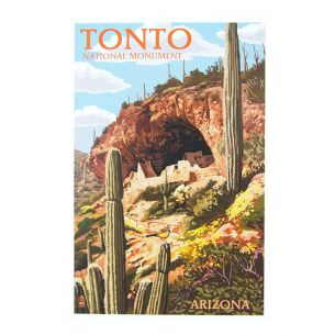 Tonto National Monument Postcard - Illustration